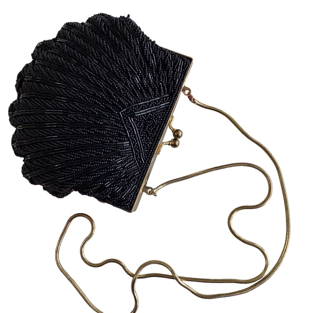 BLACK SEQUIN EVENING BAG - Picture 12 of 16